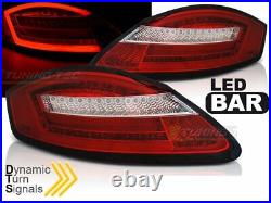 Tail Lights for Porsche Boxster 987 Cayman 2005-2008 Red LED Dynamic Turn Signal