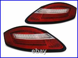 Tail Lights for Porsche Boxster 987 Cayman 2005-2008 Red LED Dynamic Turn Signal