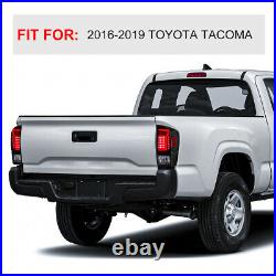 Tail lights 2016-2021 For Toyota Tacoma LED Rear Lamps Assembly Black Smoke