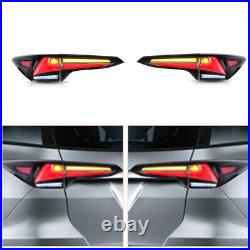 Tail lights Assembly For 2017 Toyota Fortuner Black LED Turn Signal Dynamic