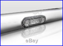 To Fit 07 14 Ford Transit MK7 Stainless Steel Front Van Roof Light Bar + LEDs