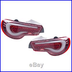 Toyota 86 Subaru BRZ FRS LED Tail Light Valenti Sequential Clear Red USDM 13-20