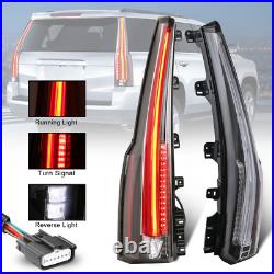 Transparent LED Tail Lights Rear Lamps For 2015-2020 Chevy Tahoe Suburban 1500
