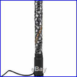 Two 5ft Spiral LED Whip Light Antenna Flag UTV ATV for Can Am Polaris RZR 1000