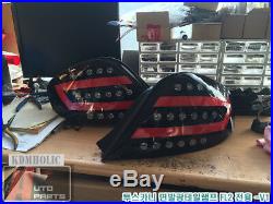 Two Plus Auto Surface Emitting LED Custom Taillights for Hyundai Tuscani RED