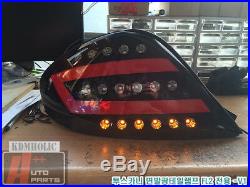 Two Plus Auto Surface Emitting LED Custom Taillights for Hyundai Tuscani RED