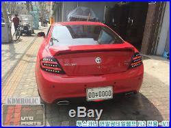 Two Plus Auto Surface Emitting LED Custom Taillights for Hyundai Tuscani RED