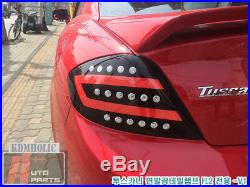 Two Plus Auto Surface Emitting LED Custom Taillights for Hyundai Tuscani RED