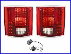 United Pacific Sequential LED Tail Lamp Set With Trim 1973-87 Chevrolet GMC Truck