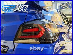 V5 Black Red Bar Full LED Tail lights for 2015-2020 Subaru WRX/ WRX STI VA