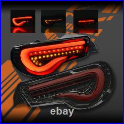 VALENTI Smoked Sequential 3D Red Bar Tail lights for Toyota 86 GT GTS Subaru BRZ