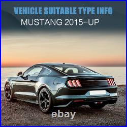 VLADN LED Tail lights Smoke Lens lamp For 2015-2021 Ford Mustang US/Euro Model