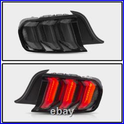 VLADN LED Tail lights Smoke Lens lamp For 2015-2021 Ford Mustang US/Euro Model