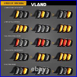 VLADN LED Tail lights Smoke Lens lamp For 2015-2021 Ford Mustang US/Euro Model