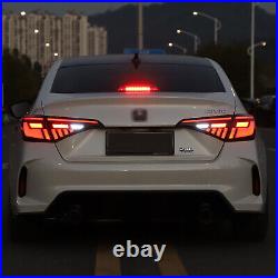 VLAND 2X LED Tail Lights For Honda Civic 2022 2023 Sedan Plug & Play Taillights