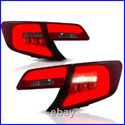 VLAND 2 LED Red Tail Lights Fit For Toyota Camry 2012-2014 Rear Lamp Assembly