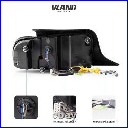 VLAND 7-Modes LED Tail Lights Sequential Amber Signal For 2010-2012 Ford Mustang