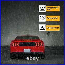 VLAND 7-Modes LED Tail Lights Sequential Amber Signal For 2010-2012 Ford Mustang