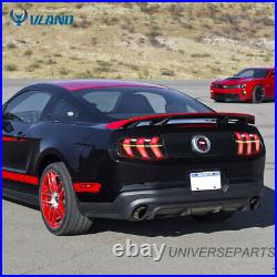 VLAND 7-Modes LED Tail Lights Sequential Amber Signal For 2010-2012 Ford Mustang