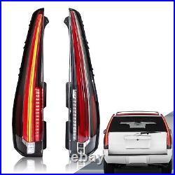 VLAND Clear LED Tail Lights For 2007-2014 Cadillac Escalade/ESV Rear Lamps