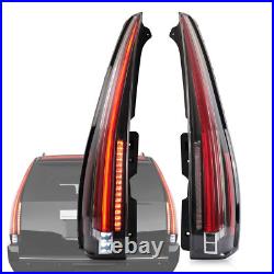 VLAND Clear LED Tail Lights For 2007-2014 Cadillac Escalade/ESV Rear Lamps