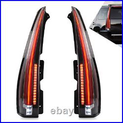 VLAND Clear LED Tail Lights For 2007-2014 Cadillac Escalade/ESV Rear Lamps