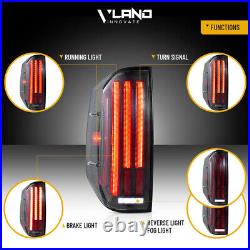 VLAND Clear LED Tail Lights For 2014-2021 Toyota Tundra WithAnimation&Sequential