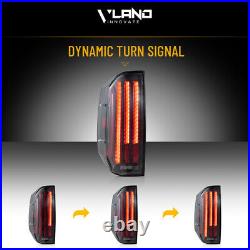 VLAND Clear LED Tail Lights For 2014-2021 Toyota Tundra WithAnimation&Sequential