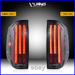 VLAND Clear LED Tail Lights For 2014-2021 Toyota Tundra WithAnimation&Sequential