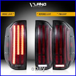 VLAND Clear LED Tail Lights For 2014-2021 Toyota Tundra WithAnimation&Sequential