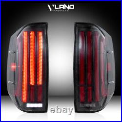 VLAND Clear LED Tail Lights For 2014-2021 Toyota Tundra WithAnimation&Sequential