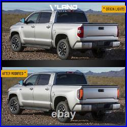 VLAND Clear LED Tail Lights For 2014-2021 Toyota Tundra WithAnimation&Sequential