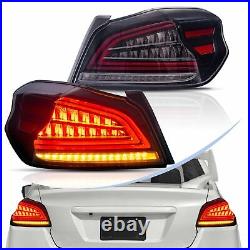 VLAND Clear Lens LED-Tail Lights For Subaru-WRX & STI 2014-2021 Rear Brake-Lamps