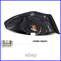 VLAND Clear Lens LED-Tail Lights For Subaru-WRX & STI 2014-2021 Rear Brake-Lamps