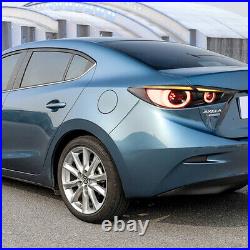 VLAND FULL LED Smoked Tail Lights For 2014-2018 Mazda 3 sedan Sequential Turn