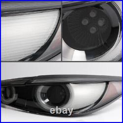 VLAND FULL LED Smoked Tail Lights For 2014-2018 Mazda 3 sedan Sequential Turn