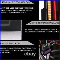 VLAND FULL LED Tail Lights Fit 2007-2014 Yukon Suburban Tahoe SMOKED LENS Pair