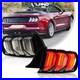 VLAND For 2015-2023 Ford Mustang Euro Clear Pair LED Sequential Tube Tail Lights
