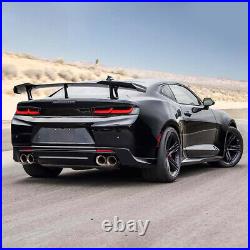 VLAND For 2016-2018 Chevy Camaro Led Smoked Black Tail Lights WithRed Sequential