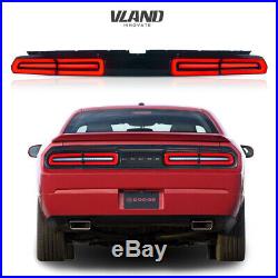 VLAND For Dodge Challenger 2008-2014 LED Headlights&LED Tail Lights Red Assmbly