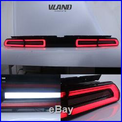 VLAND For Dodge Challenger 2008-2014 LED Headlights&LED Tail Lights Red Assmbly