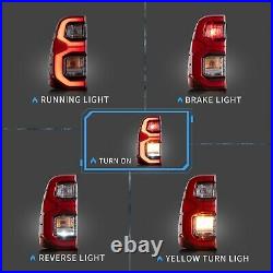 VLAND For Toyota Vigo / Hilux 15-20 Full LED Tail Lights with Animation Rear Lamps