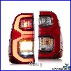 VLAND For Toyota Vigo / Hilux 15-20 Full LED Tail Lights with Animation Rear Lamps