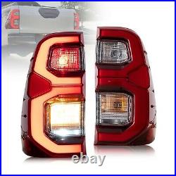 VLAND For Toyota Vigo / Hilux 15-20 Full LED Tail Lights with Animation Rear Lamps
