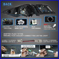 VLAND Full LED Sequential Tail Lights Smoked for Honda Accord Sedan 2013-2015