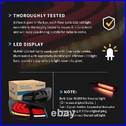 VLAND Full LED Sequential Tail Lights Smoked for Honda Accord Sedan 2013-2015