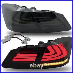 VLAND Full LED Sequential Tail Lights Smoked for Honda Accord Sedan 2013-2015