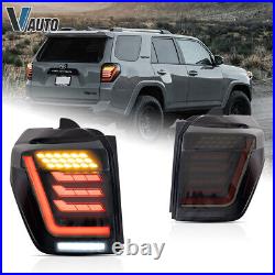 VLAND Full LED Tail Lights For 14-22 Toyota 4Runner Smoke Lens Rear Lights A Set