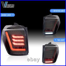 VLAND Full LED Tail Lights For 14-22 Toyota 4Runner Smoke Lens Rear Lights A Set