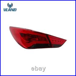 VLAND Full LED Tail Lights Red Rear Lamps For Hyundai Sonata Sedan 2011-2014